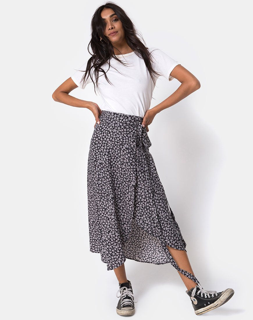 Gonna Satha in Ditsy Rose Nero