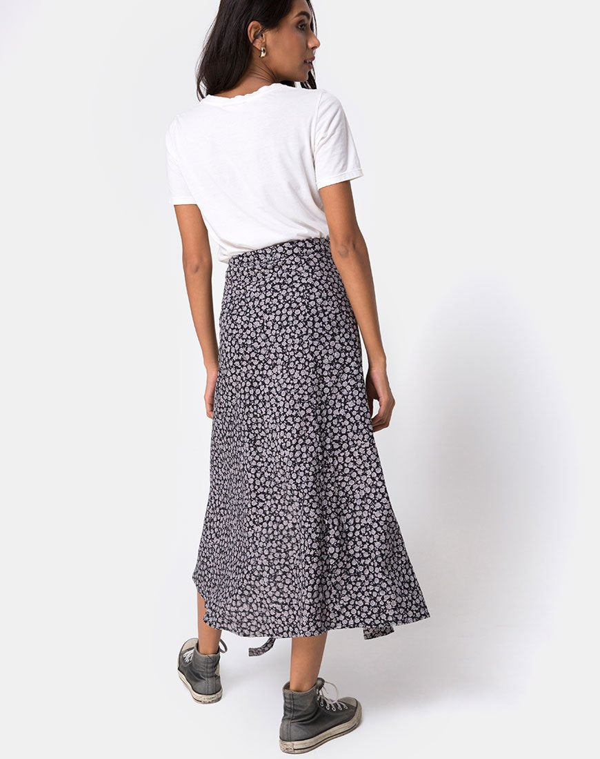 Immagine di Satha Gonna in Ditsy Rose Nero