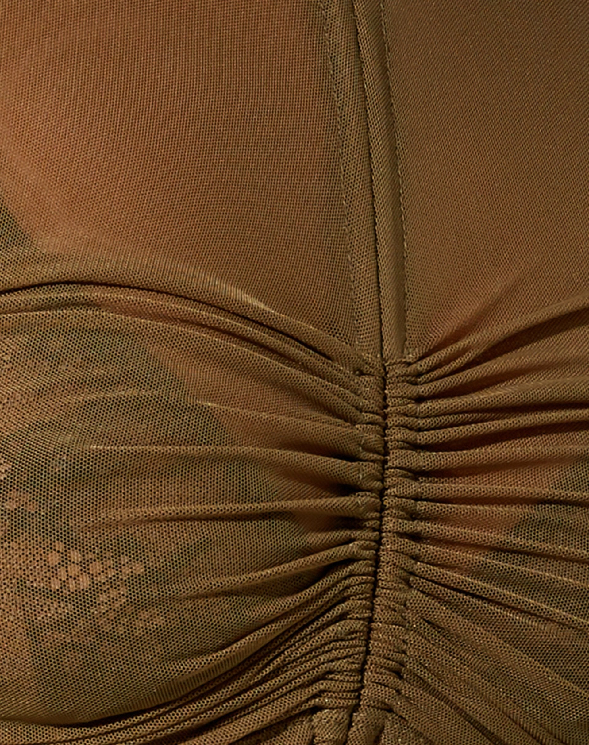 Immagine di Sauja Crop Top in maglia verde kaki