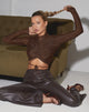 Immagine di Sauja Crop Top in Lurex Glitter Bronzo