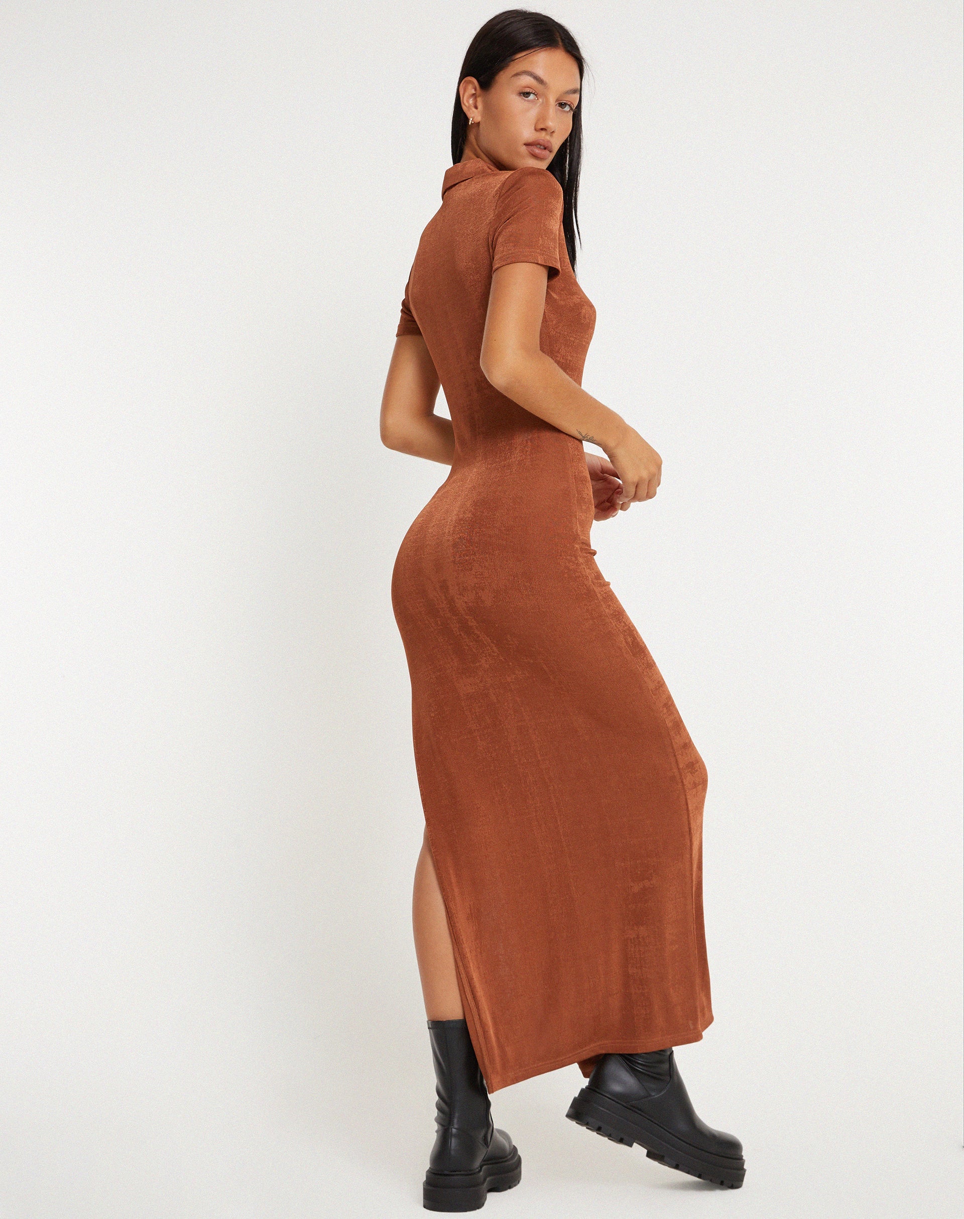 immagine di Savita Maxi Dress in bronzo