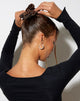 Immagine di Scrunchie in marrone scuro Boa