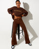 Immagine dei pantaloni Sekar Flare in Cacao