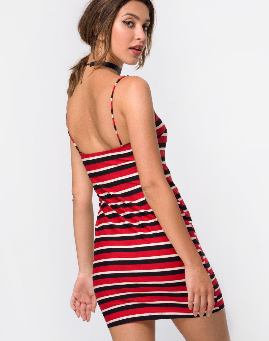 Selah - Vestito Bodycon a righe orizzontali Sunset