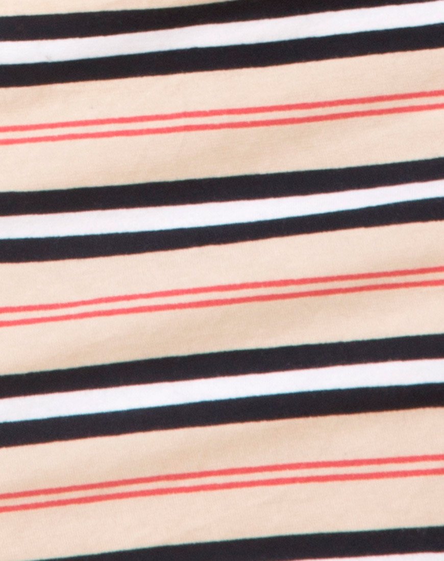 Immagine di Selah Bodycon Dress a righe classiche orizzontali