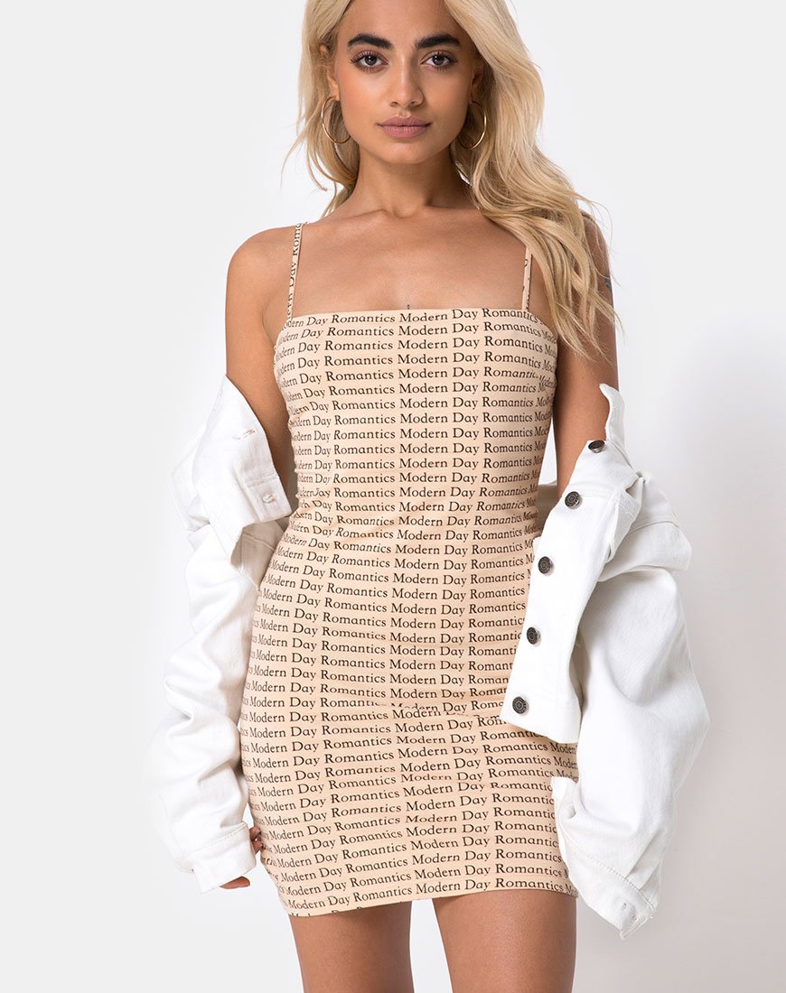 Abito Selah Bodycon in stile romantico moderno