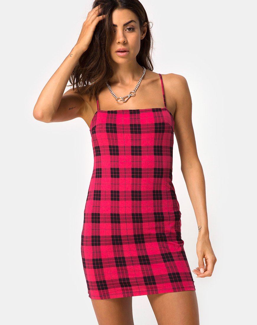 Immagine di Selah Abito in Plaid Invernale Rosso / Nero