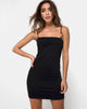 Immagine di Seldas Bodycon Dress in Black Clasp Gold