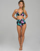 Immagine di Selena Slip bikini a vita alta con stampa Paradise