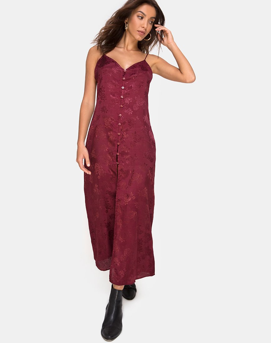 Immagine dell'abito Senia in raso rosa bordeaux