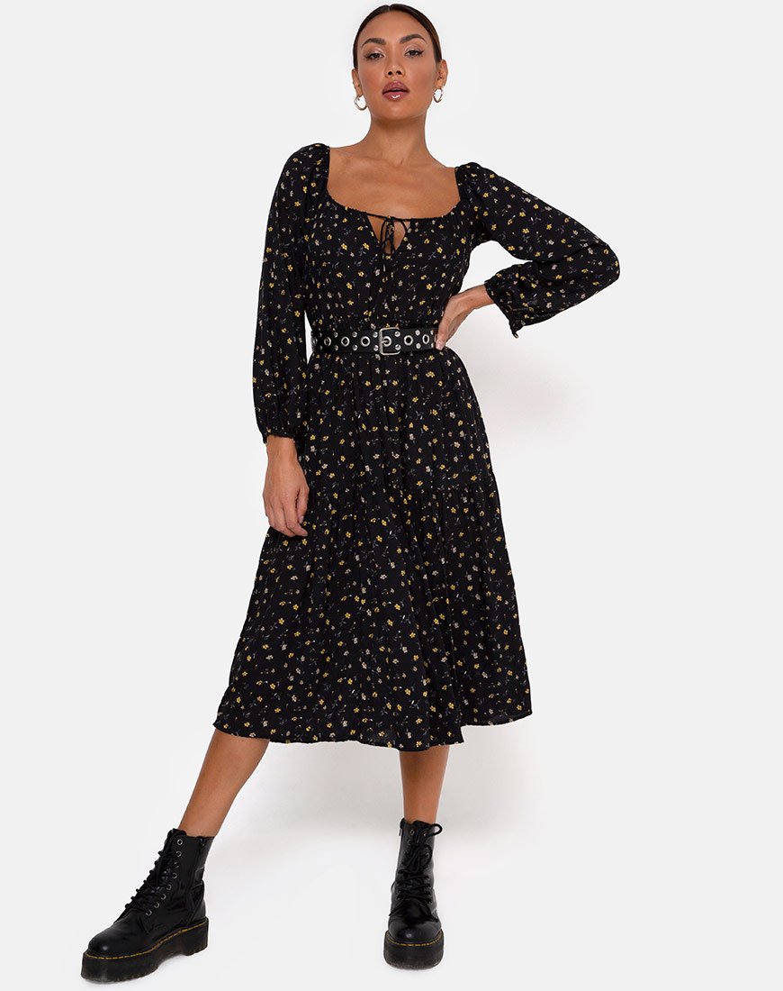 Immagine di Senora Dress in Pretty Petal Nero