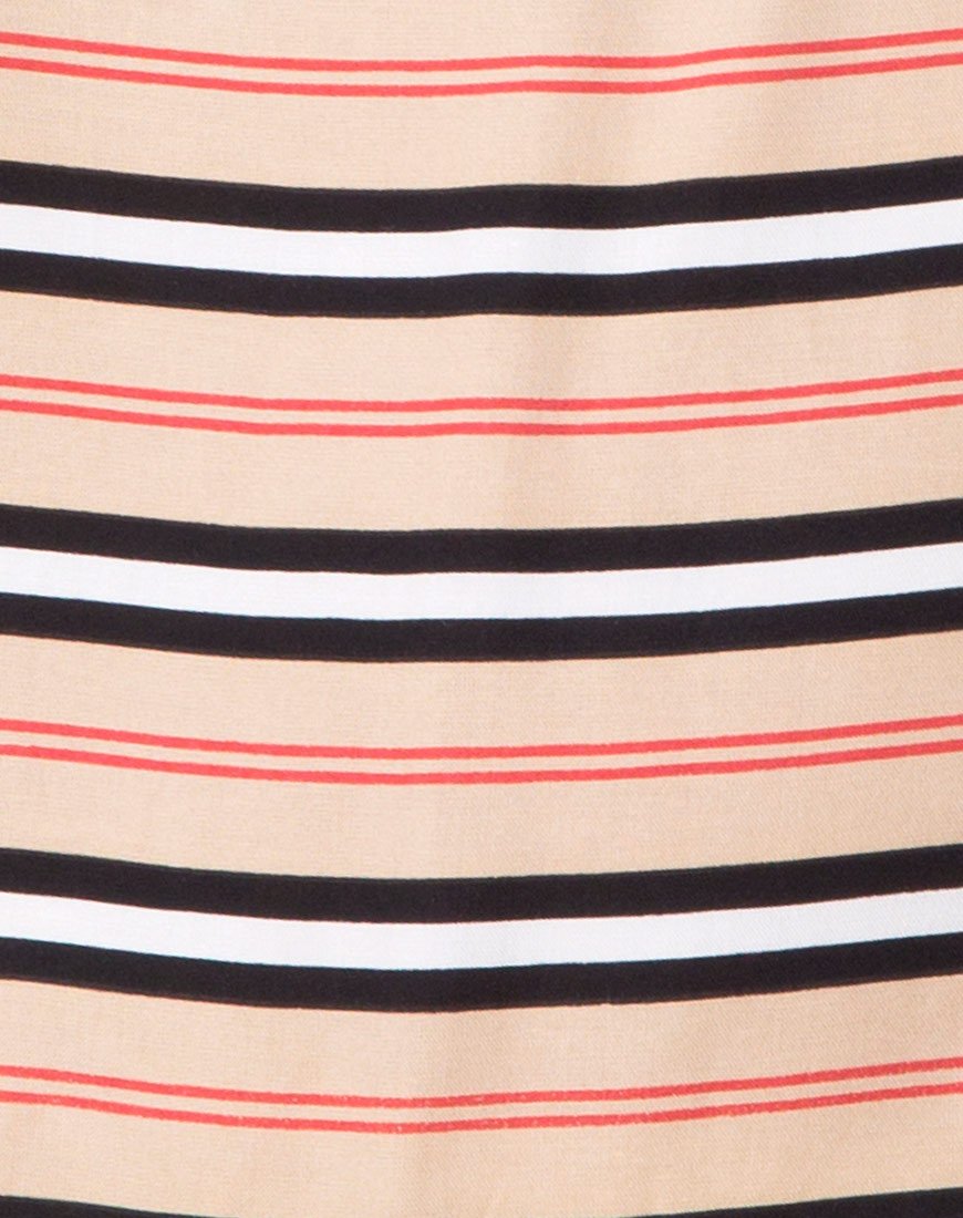 Immagine di Sagha Dress Slip Dress a righe classiche orizzontali