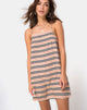 Immagine di Sagha Dress Slip Dress a righe classiche orizzontali
