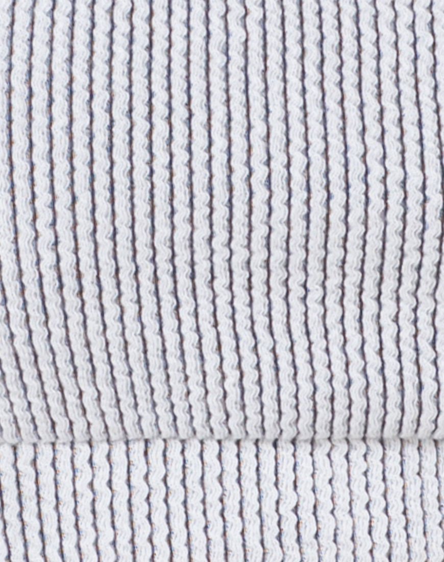 Immagine di Shani Bikini Bottom in Crinkle Rib Bianco