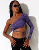 Immagine di Shanin Top a maniche lunghe in Desert Terrain Purple