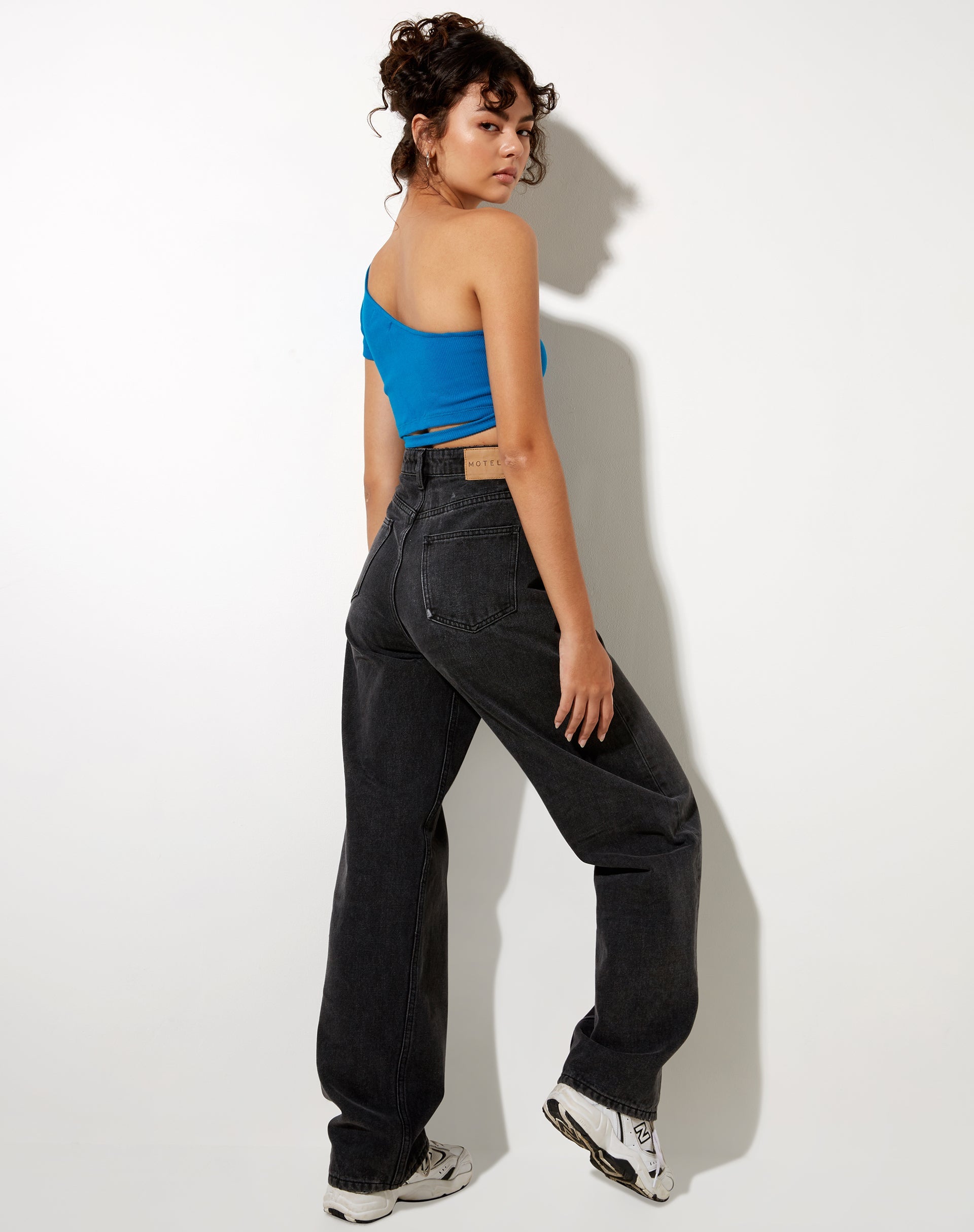 Immagine di Shanon Crop Top in Rib Aqua