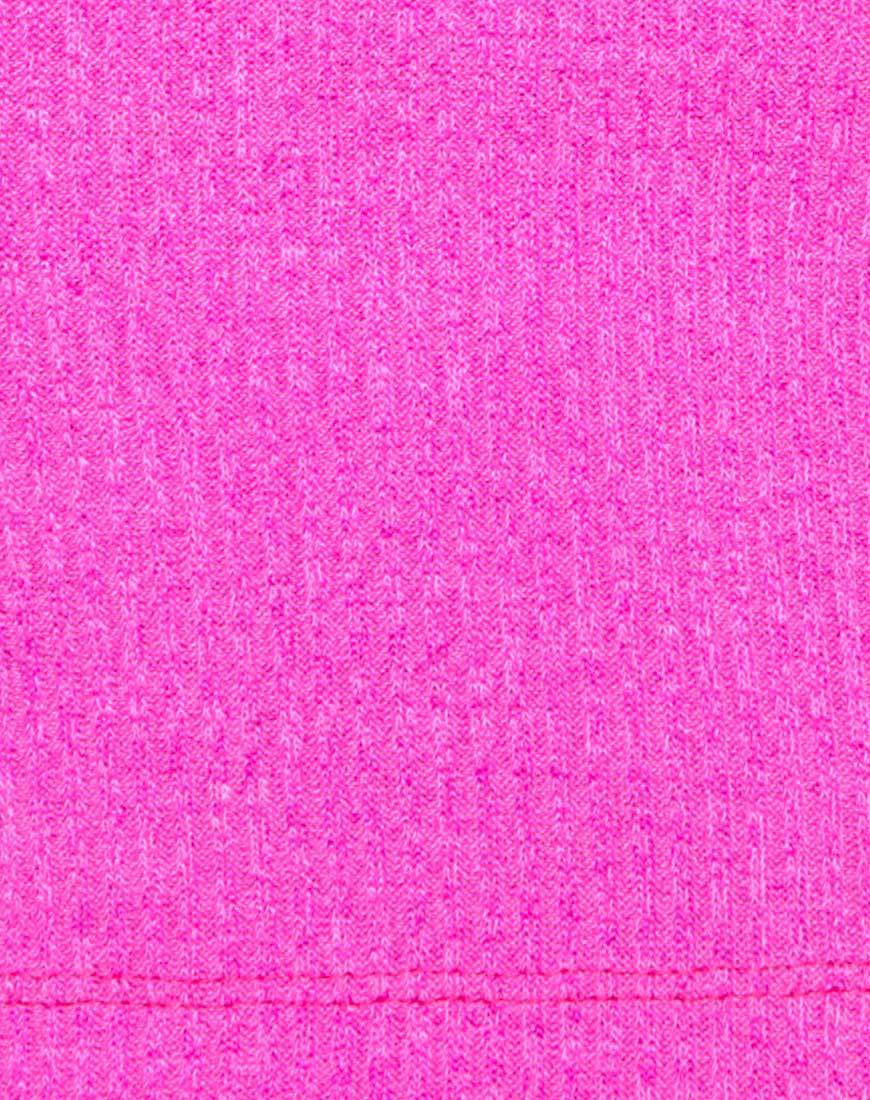 Immagine di Sharma Crop Top in maglia rosa caldo