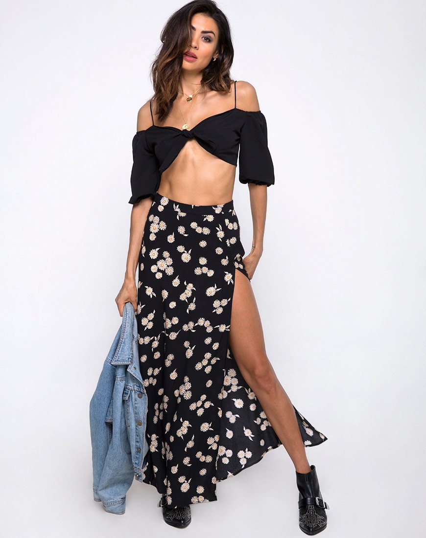 Immagine di Shayk Maxi Gonna in Grunge Daisy Floral