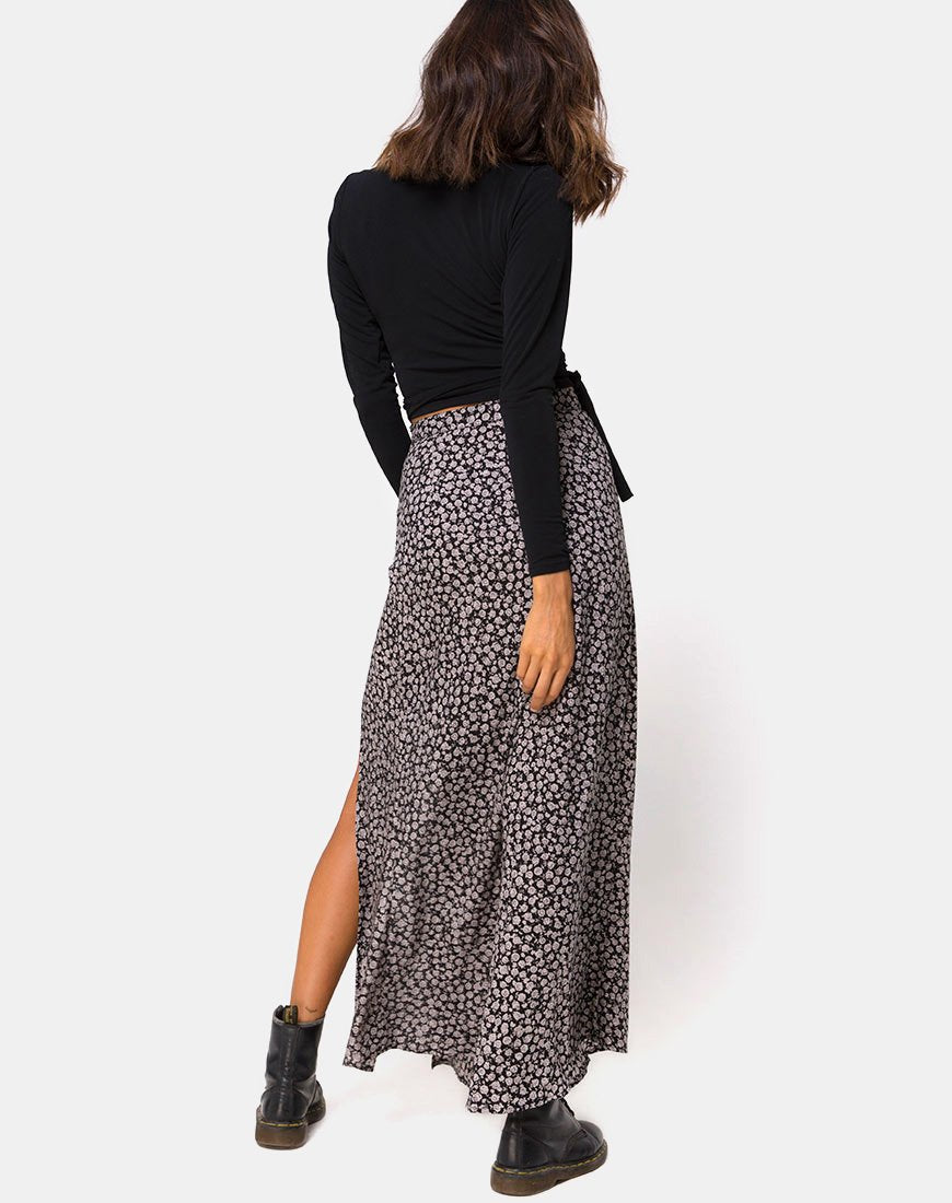 Immagine di Shayk Maxi Gonna in Ditsy Rose Nero