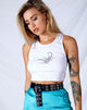 Immagine di Givas Crop Top in bianco Scorpion
