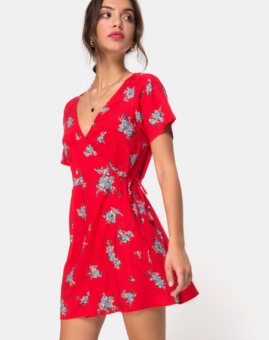 Abito Slava in rosso Soi Rose