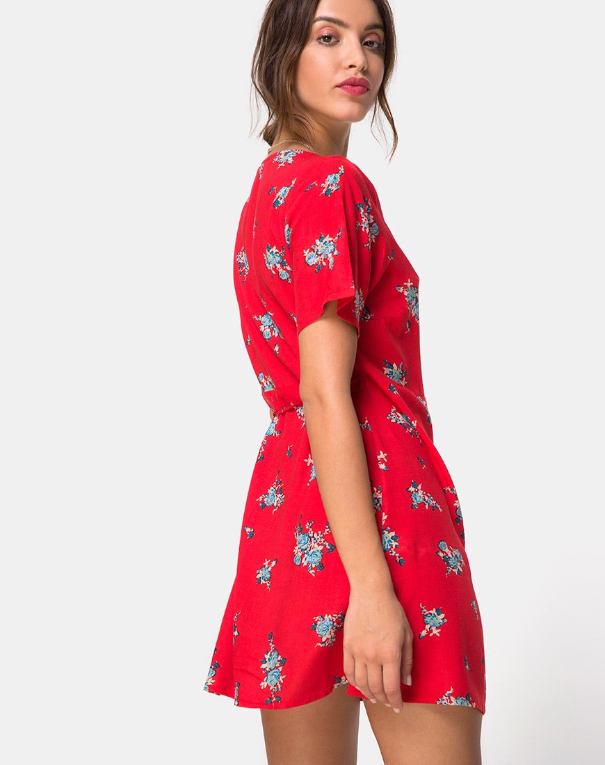Abito Slava in rosso Soi Rose