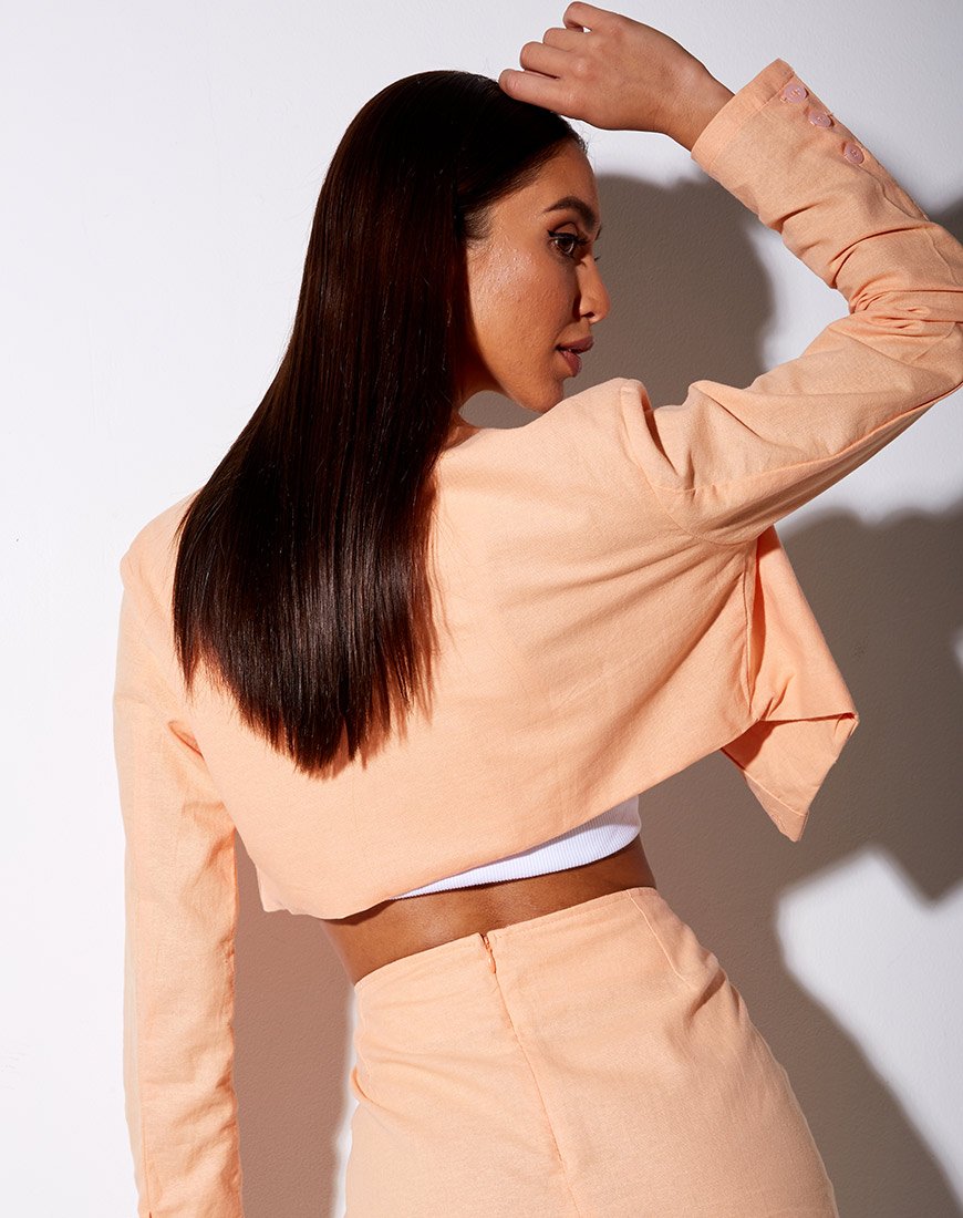 Immagine di Noly Cropped Blazer in morbido cantalupo