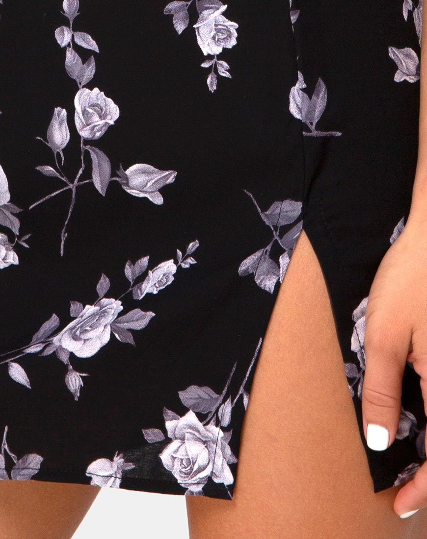 Immagine di Sheny Mini Gonna in Bianco Rosa Nero