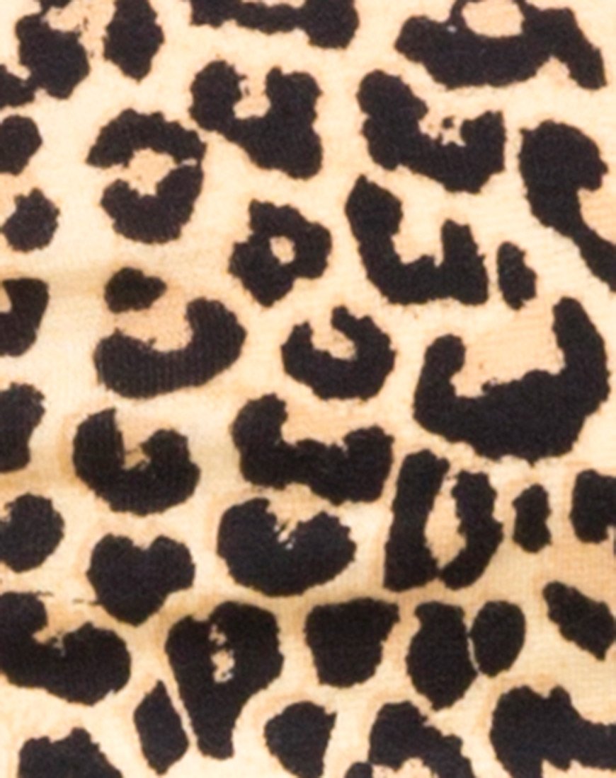 Immagine di Shim Cutout Crop Top in Rar Leopard