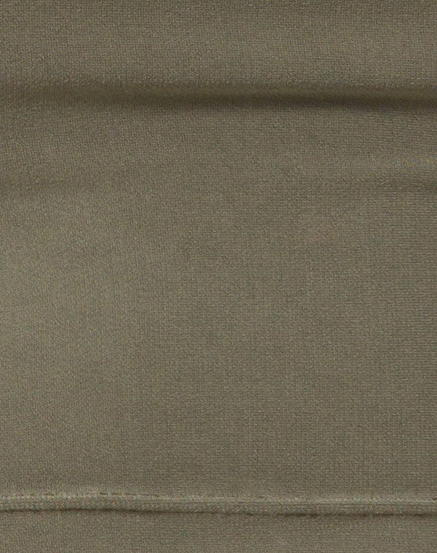 Immagine di Shim Cutout Crop Top in Khaki