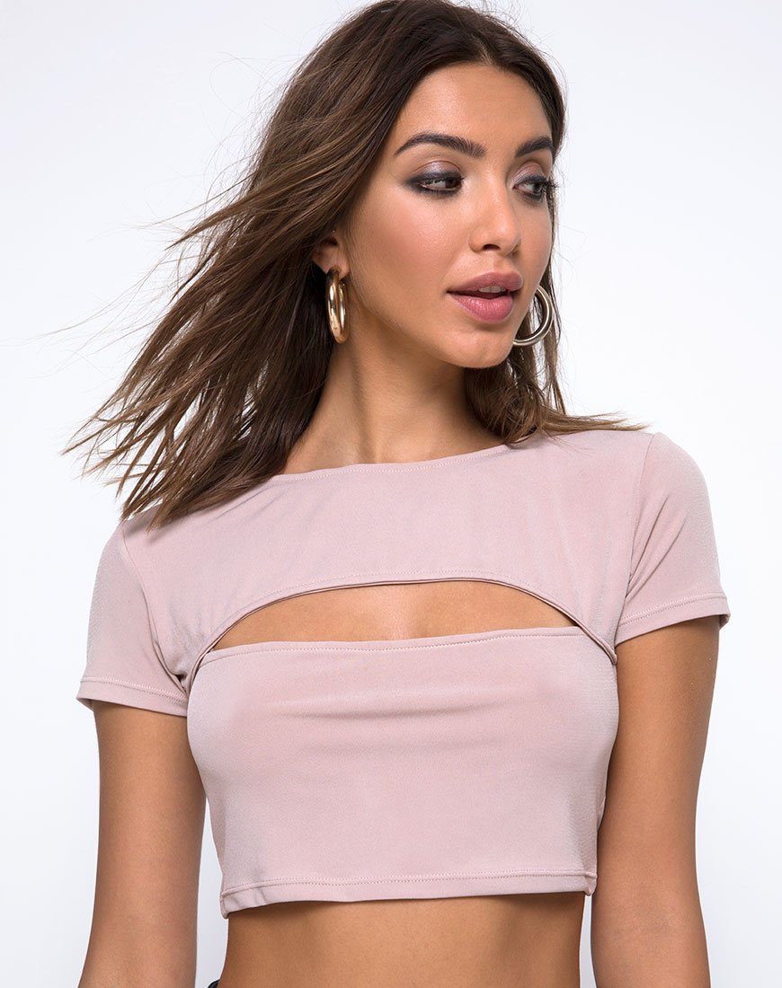 Immagine di Shim Cutout Top in Nude