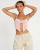 immagine del top Shima in crepe rosa baby