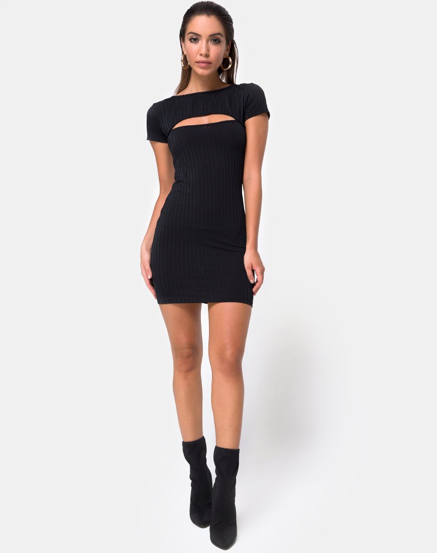 Immagine di Shimmie Bodycon Dress in nero