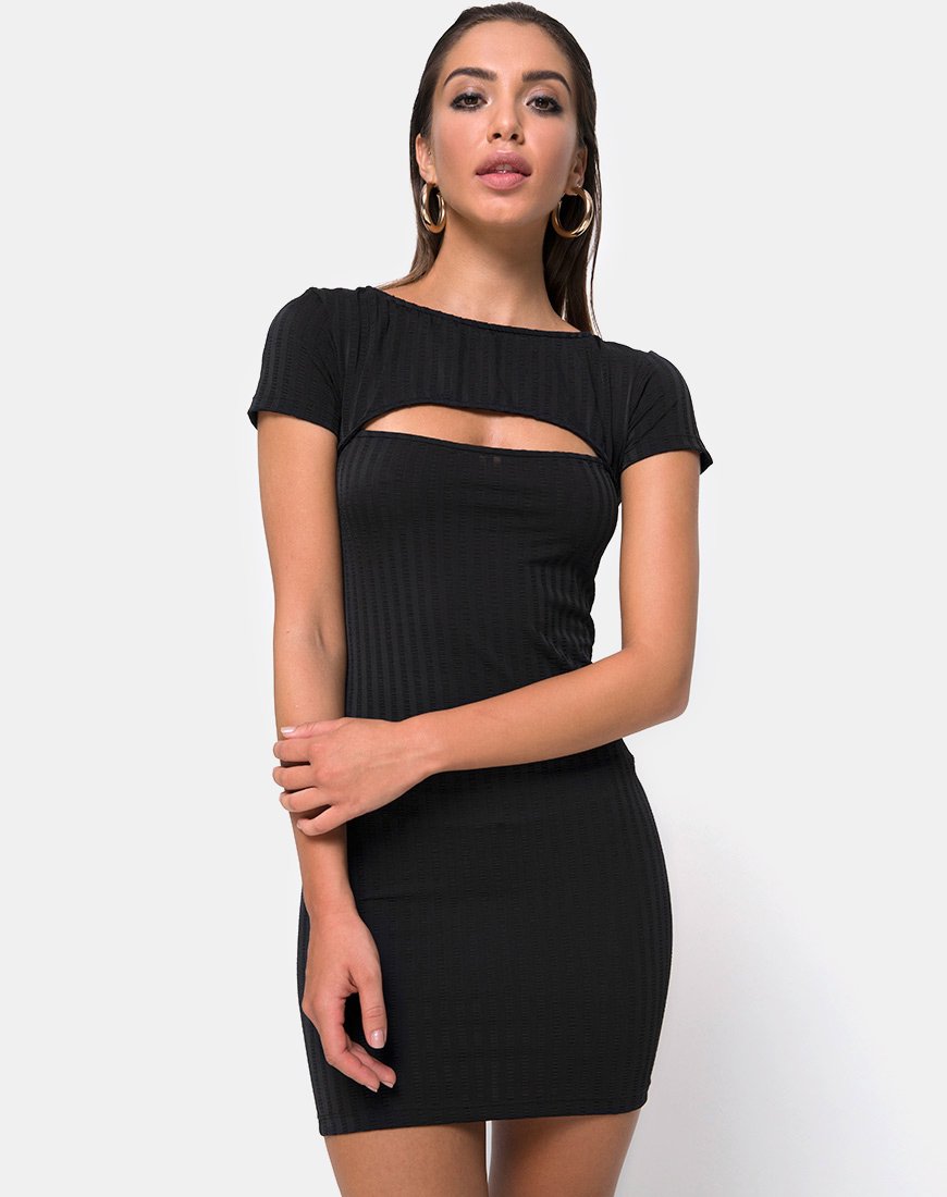 Abito Bodycon Shimmie in nero