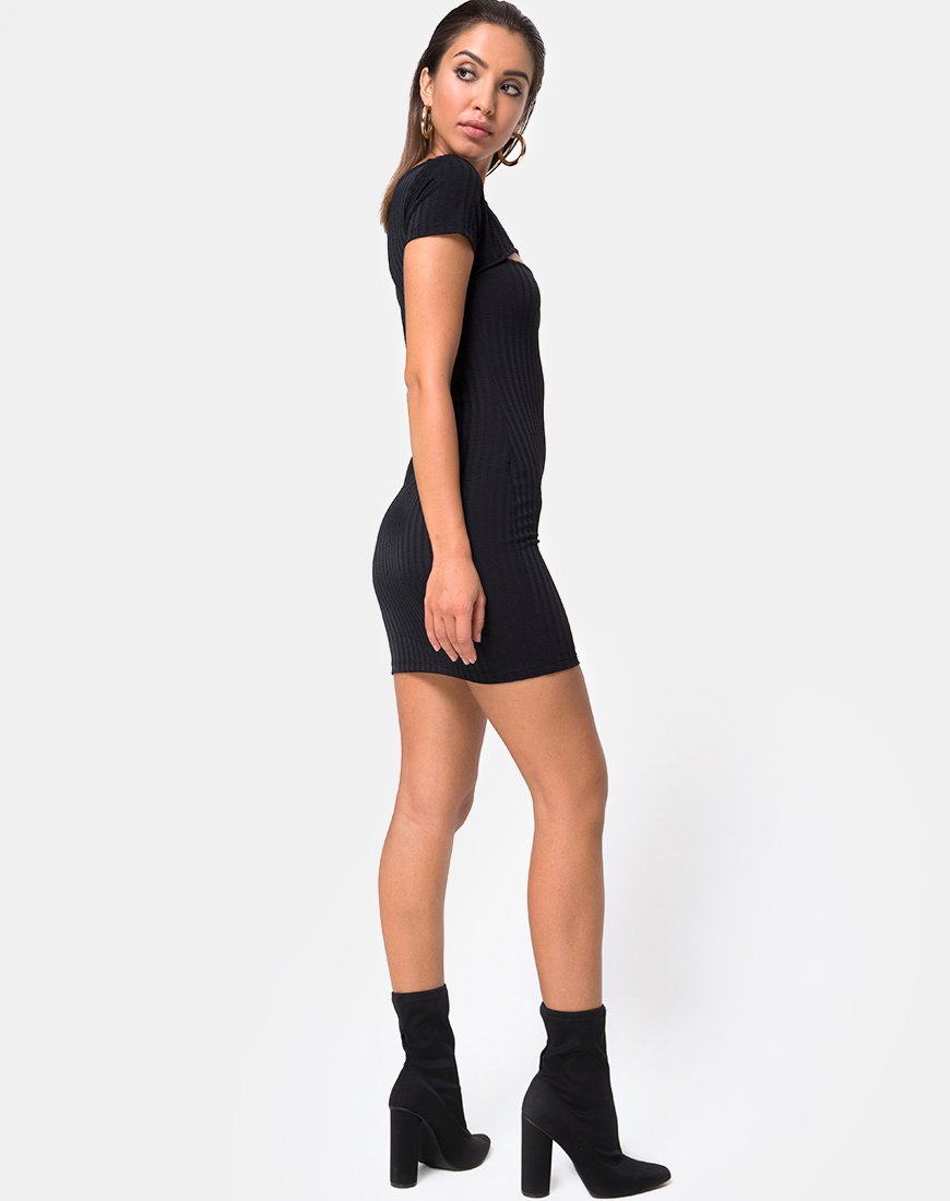 Immagine di Shimmie Bodycon Dress in nero
