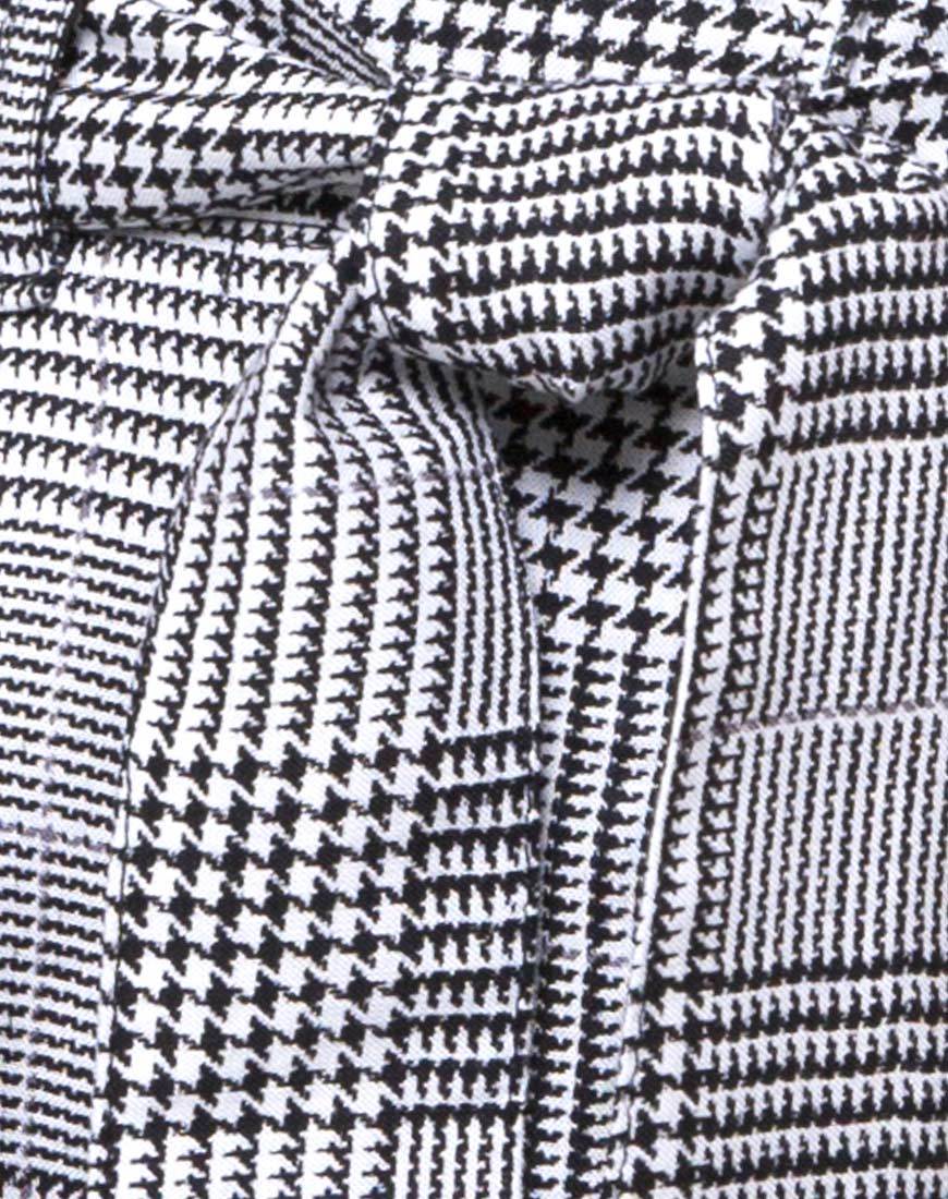 Immagine di Pantaloncini a vita alta melange in grigio Charles Check