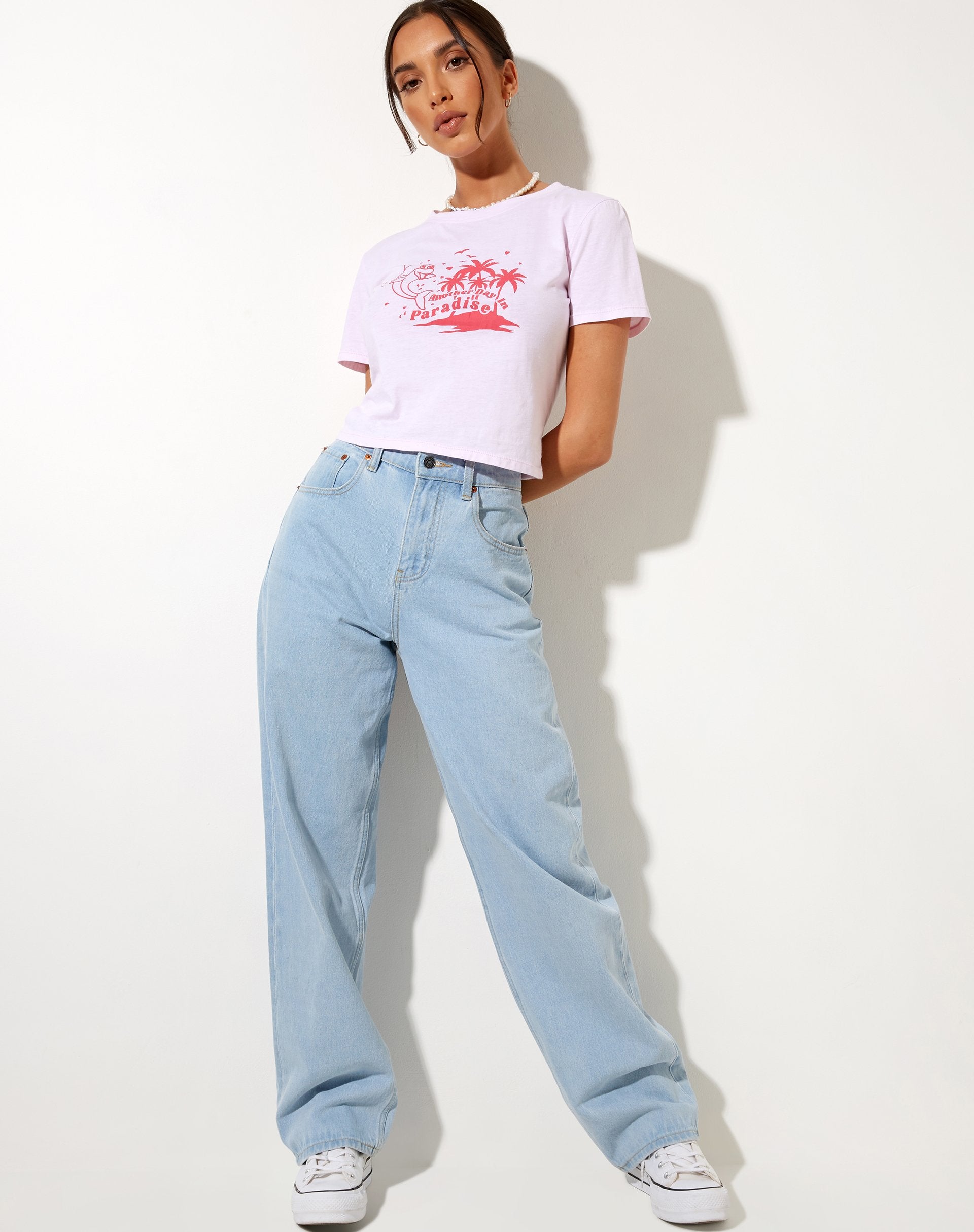 Immagine di Shrunk Tee in rosa baby Paradise Dolphin