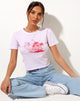 Immagine di Shrunk Tee in rosa baby Paradise Dolphin