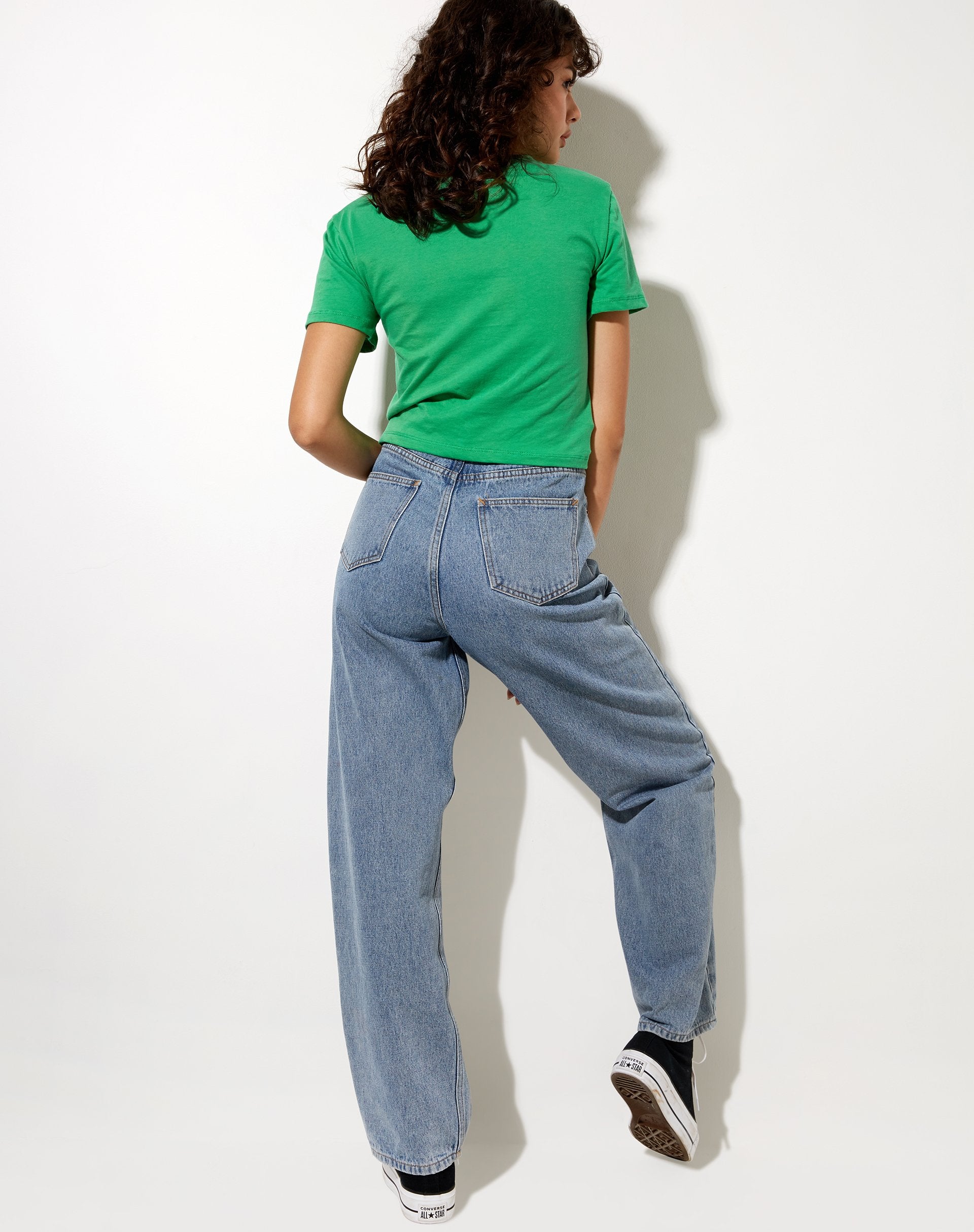Immagine di Shrunk Tee in verde Lucky you