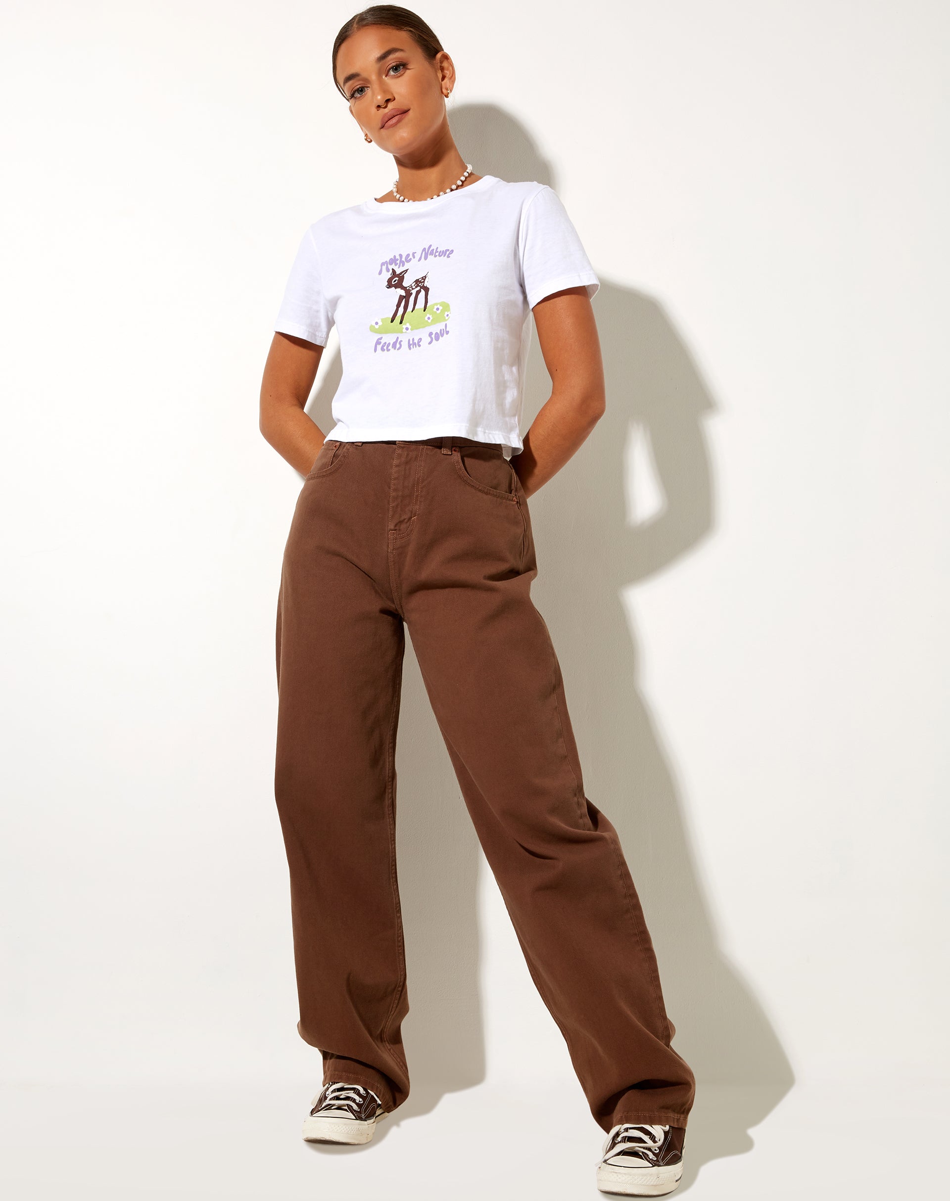 Immagine della t-shirt Shrunk in bianco Madre Natura