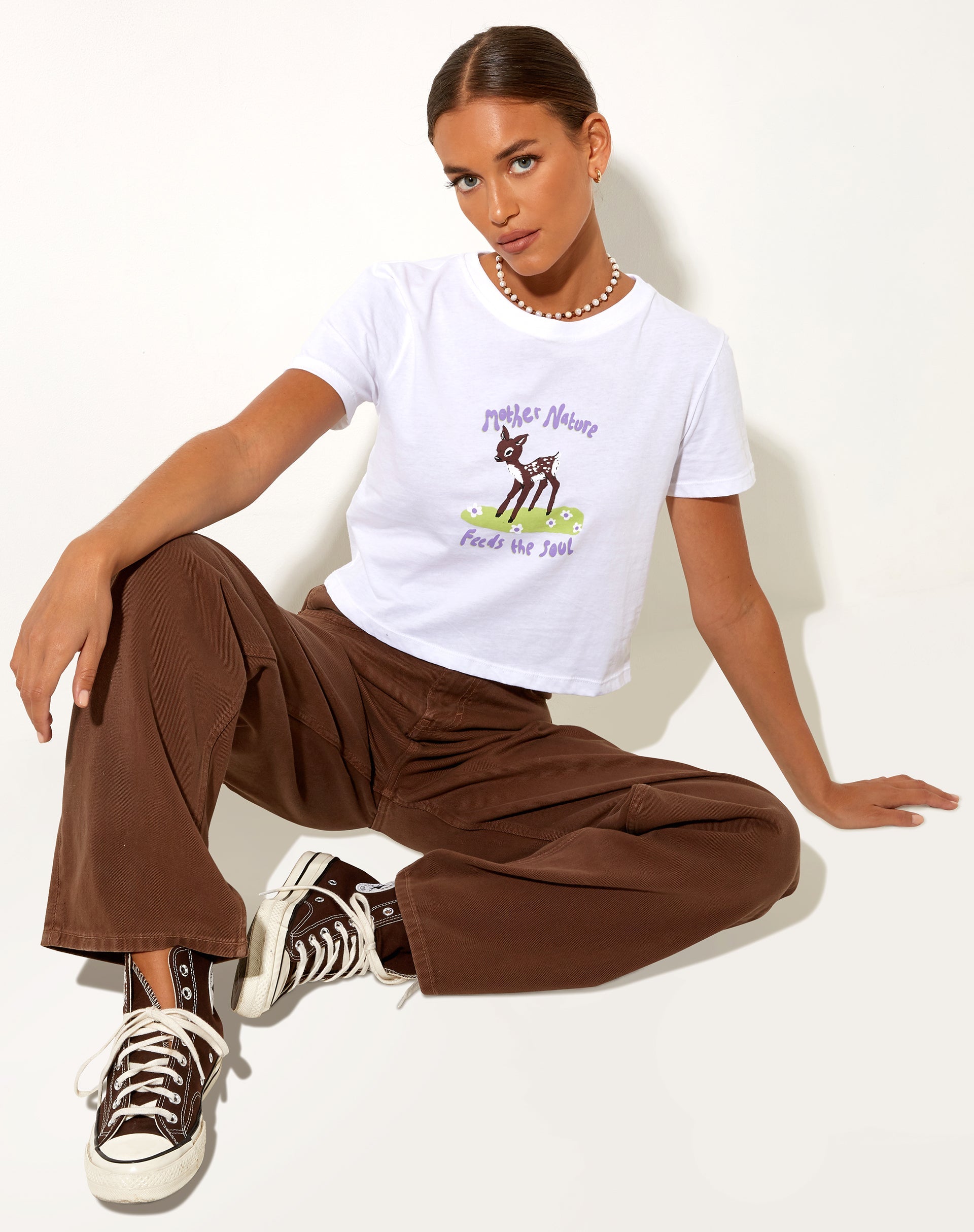 Immagine della t-shirt Shrunk in bianco Madre Natura