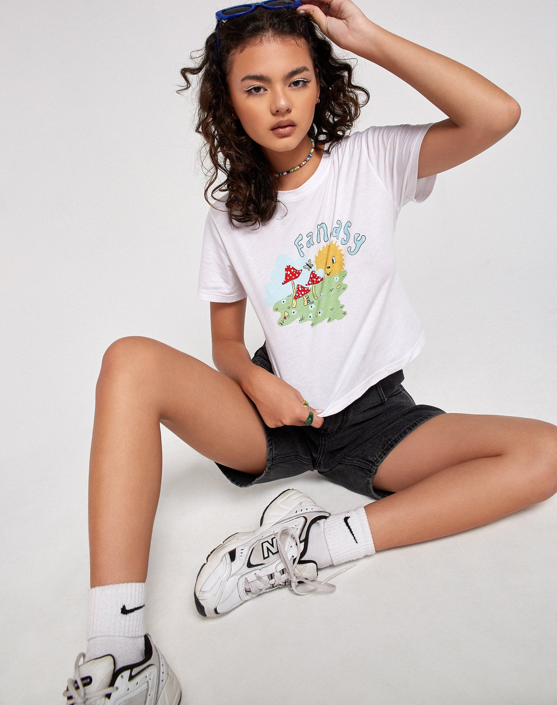 Immagine di Shrunk Tee in White Fantasy