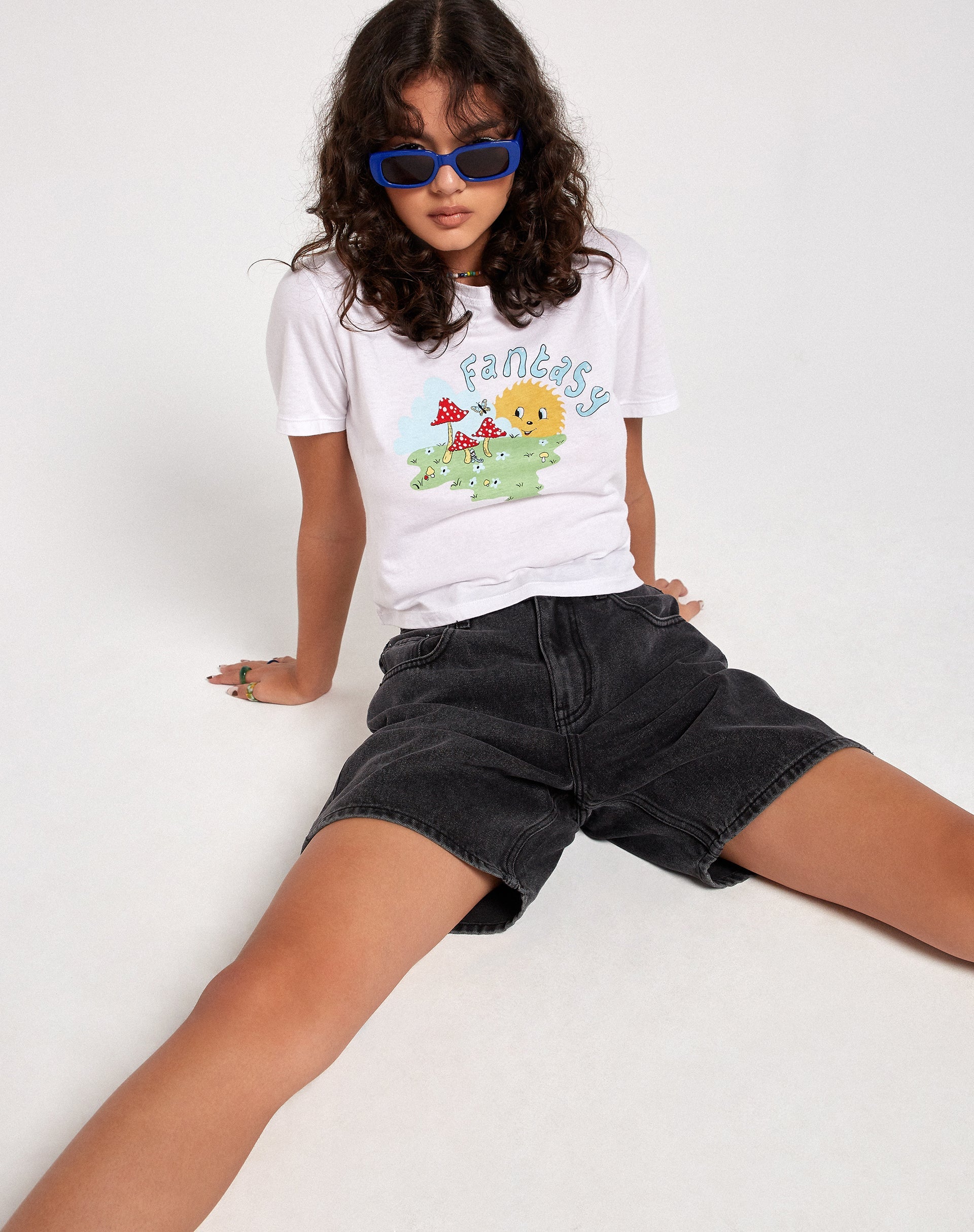 Immagine di Dad Denim Short in Black Wash