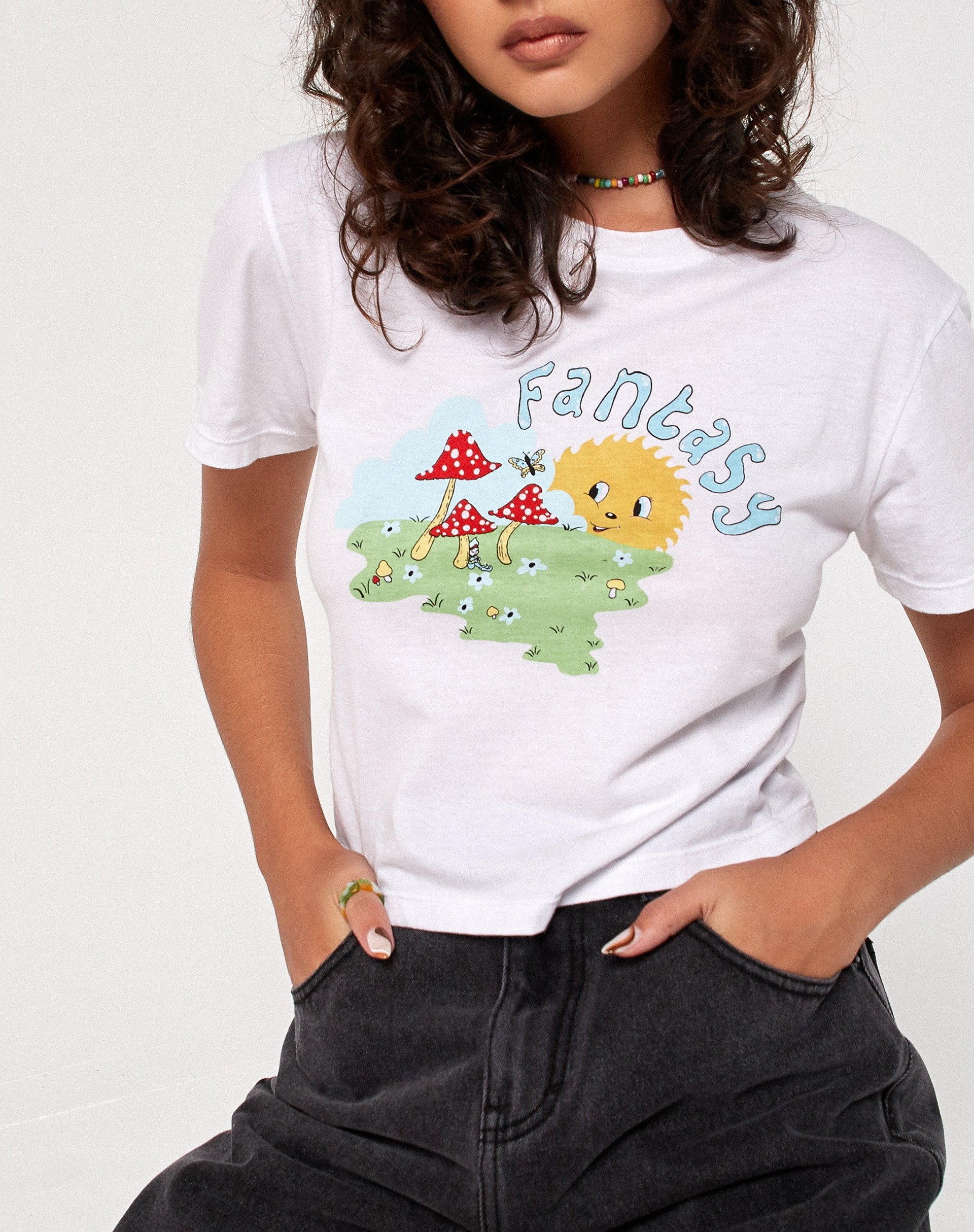Immagine di Shrunk Tee in White Fantasy