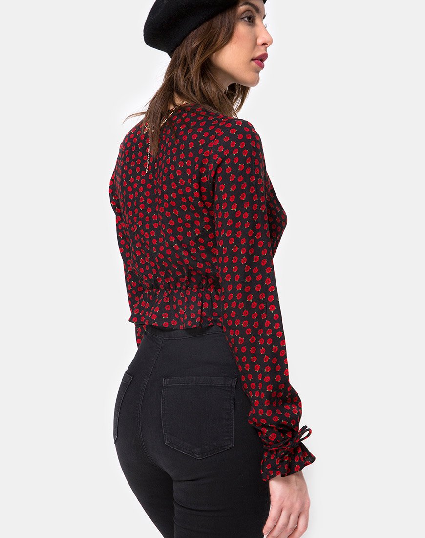 Immagine di Sibel Top in Dotty Rose Nero