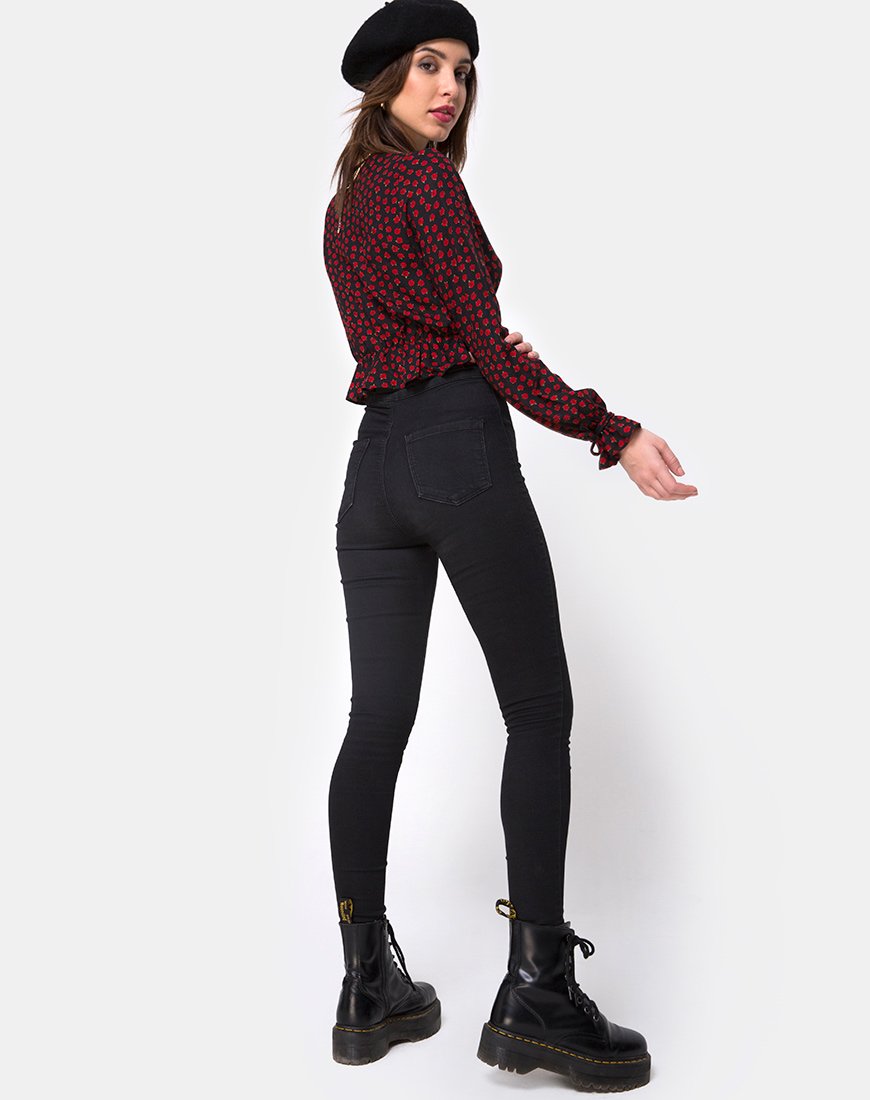 Immagine di Sibel Top in Dotty Rose Nero