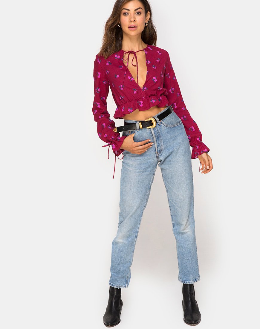 Immagine di Sibel Top in Rosa Magenta