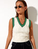 Immagine di Sibyll Gilet Top in maglia avorio
