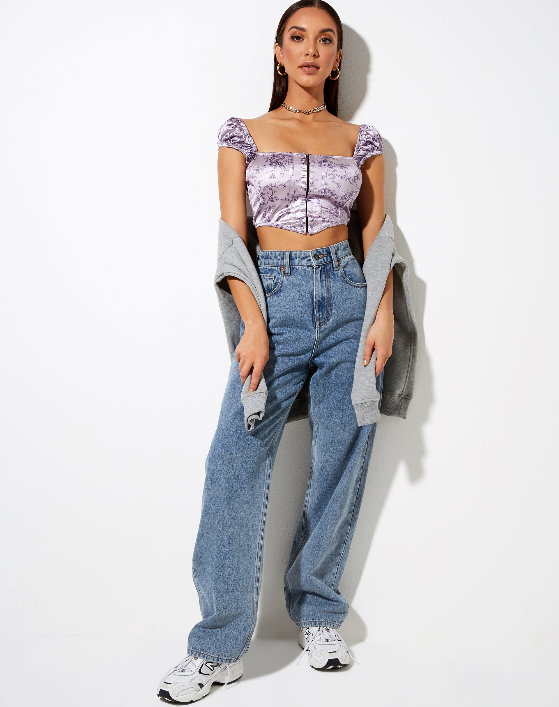 Immagine di Silicia Corsetto Top in Sakura Blossom Lilac