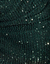Drappo in paillettes verde bosco